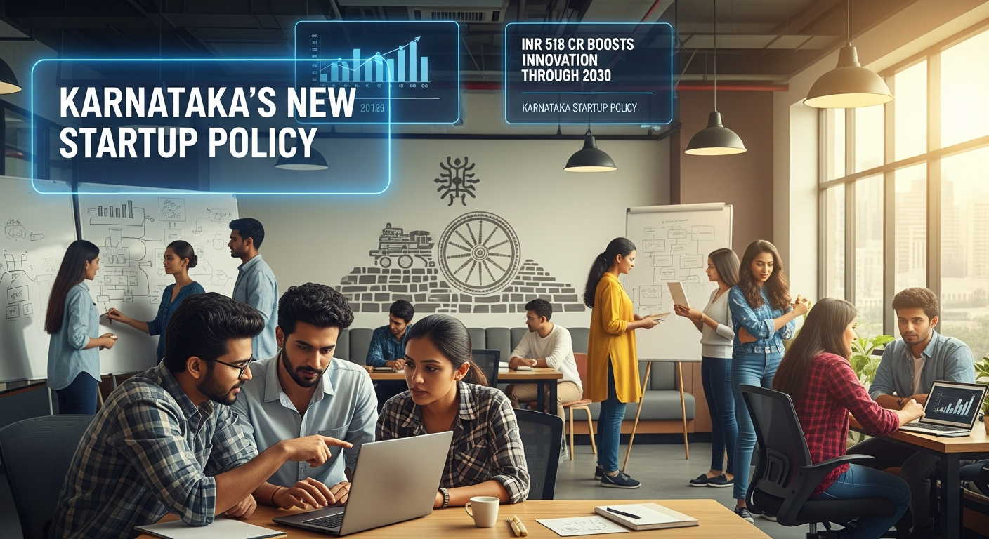 Karnataka's New Startup Policy: INR 518 Cr Boosts Innovation Through 2030