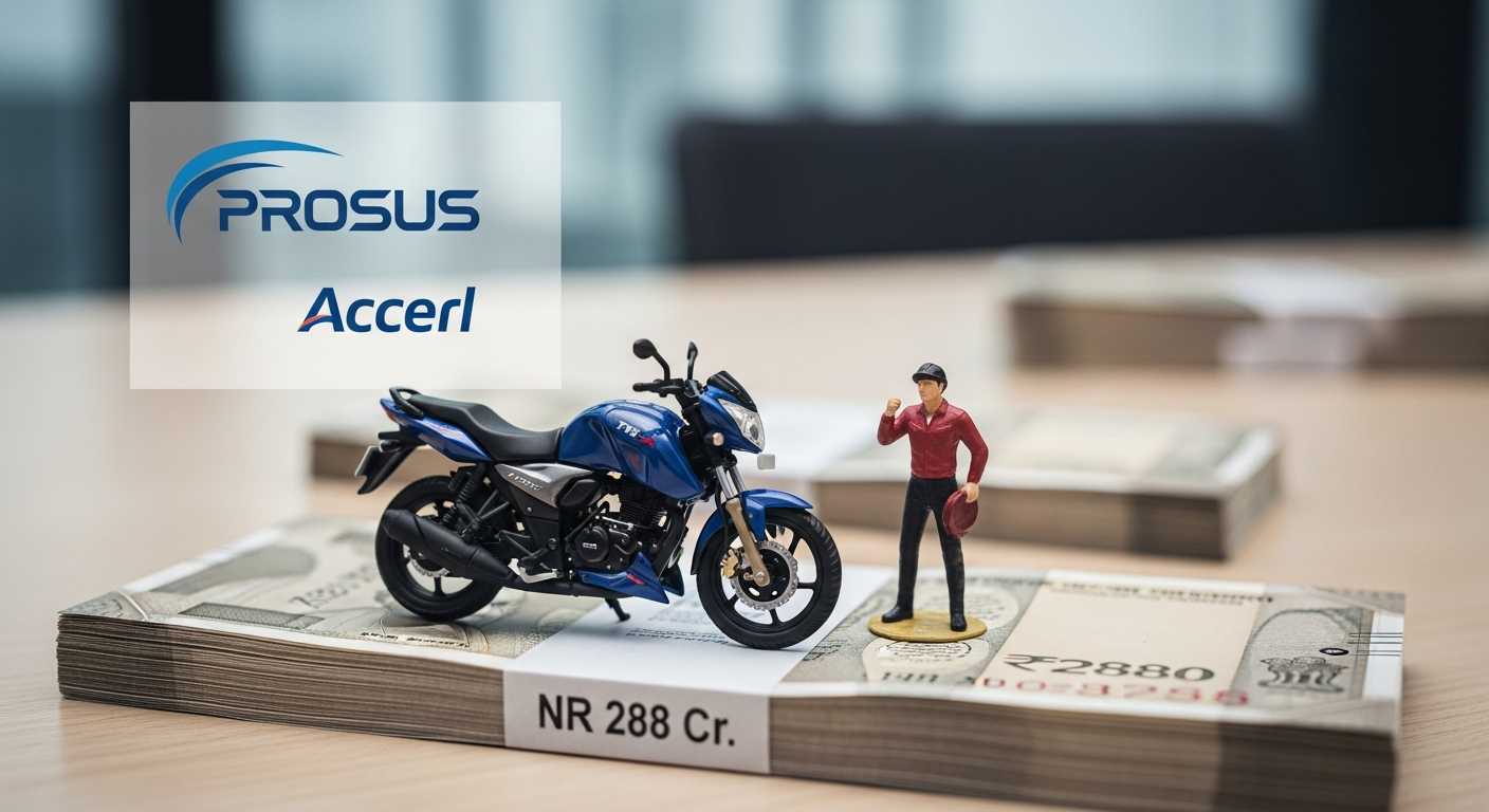 TVS Motor to Sell Rapido Stake for INR 288 Cr to Prosus, Accel