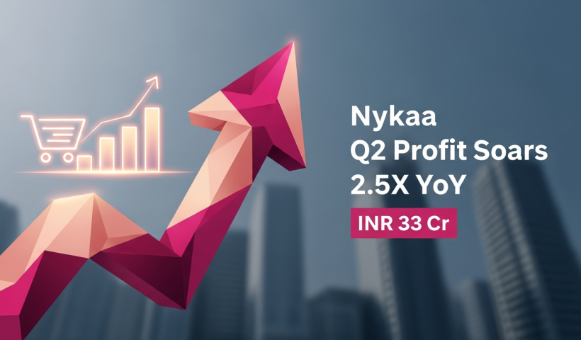 Nykaa's Q2 Soars: Profit Jumps 2.5X YoY to INR 33 Cr