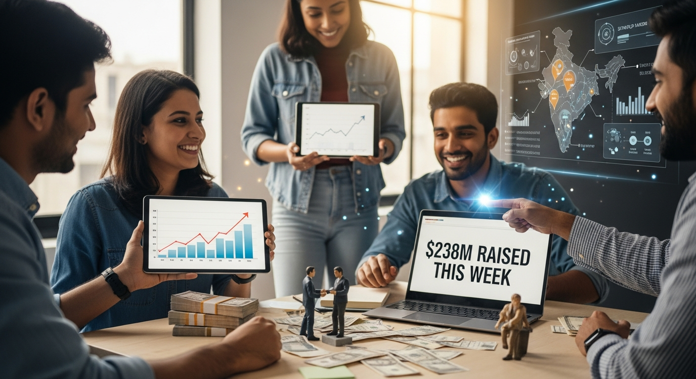 Indian Startups Score Big: $238M Raised This Week