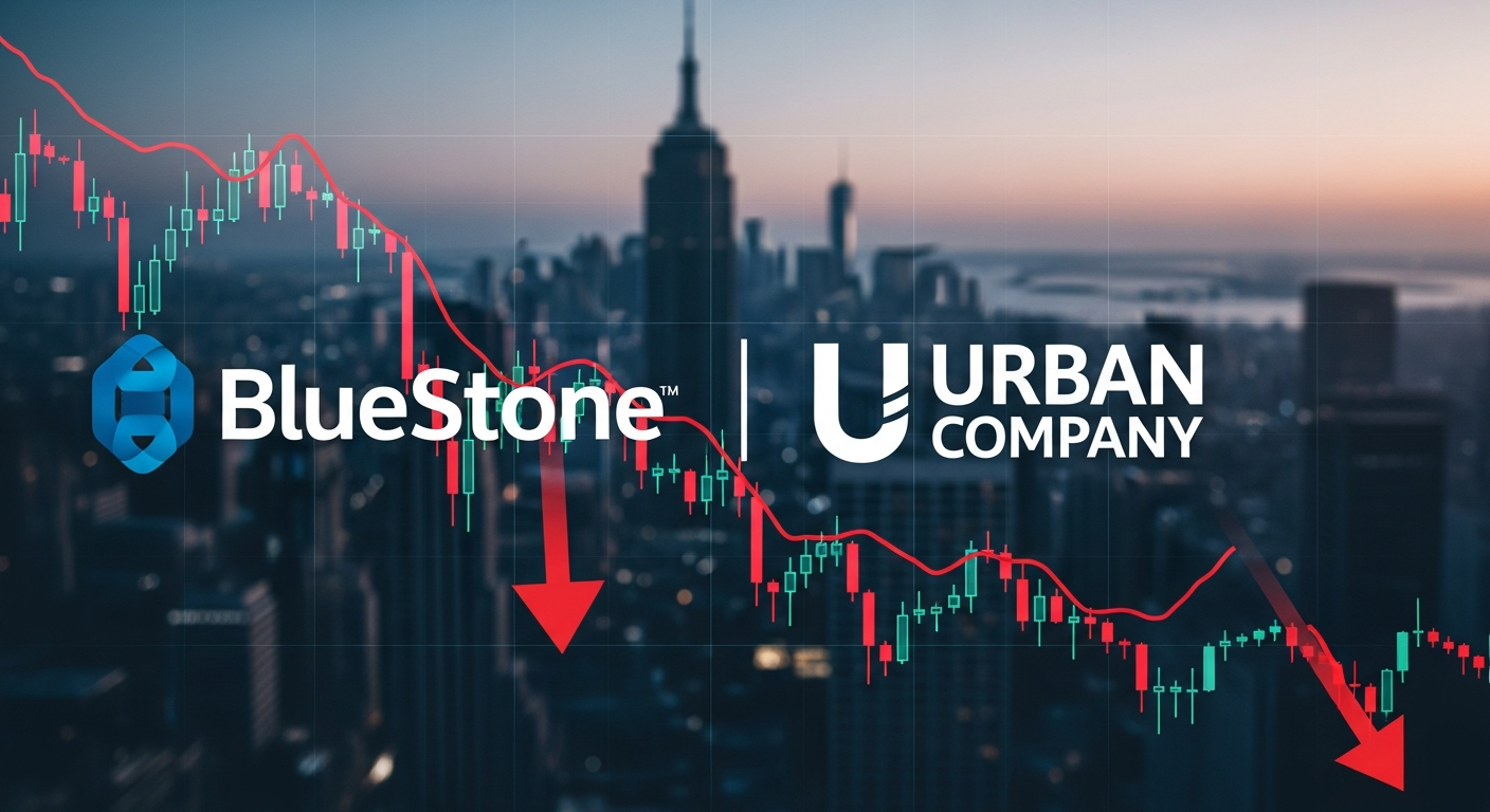 New-Age Tech Stocks Take a Hit: BlueStone, Urban Company Lead the Way Down