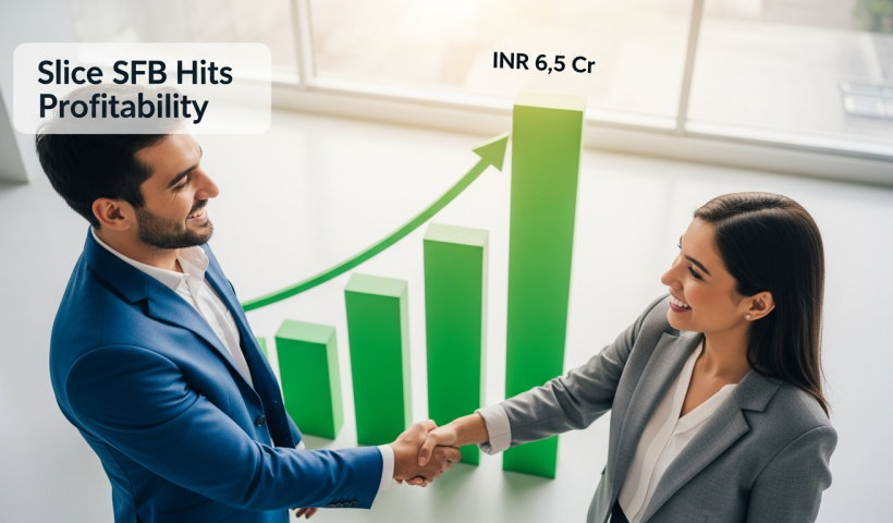 Slice SFB Hits Profitability After Merger, Posts INR 6.5 Cr in H1 FY26