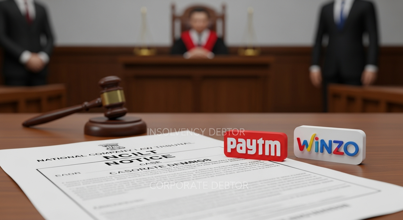 NCLT Sends Notice to WinZO Over Paytm's Insolvency Plea