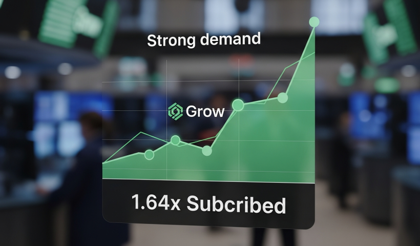 Groww's IPO Sees Strong Demand: Subscribed 1.64 Times on Day 2
