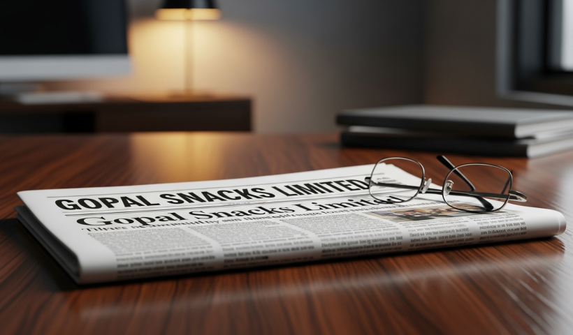 Gopal Snacks Limited: A Newspaper Publication Announcement
