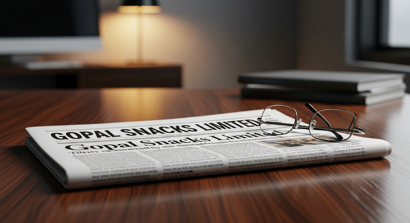 Gopal Snacks Limited: A Newspaper Publication Announcement