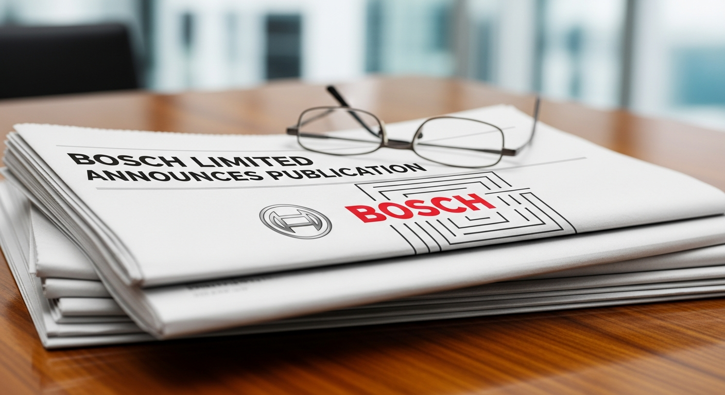 Bosch Limited Announces Newspaper Publication