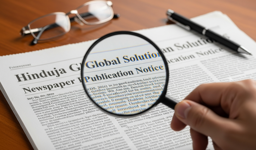 Hinduja Global Solutions Issues Newspaper Publication Notice