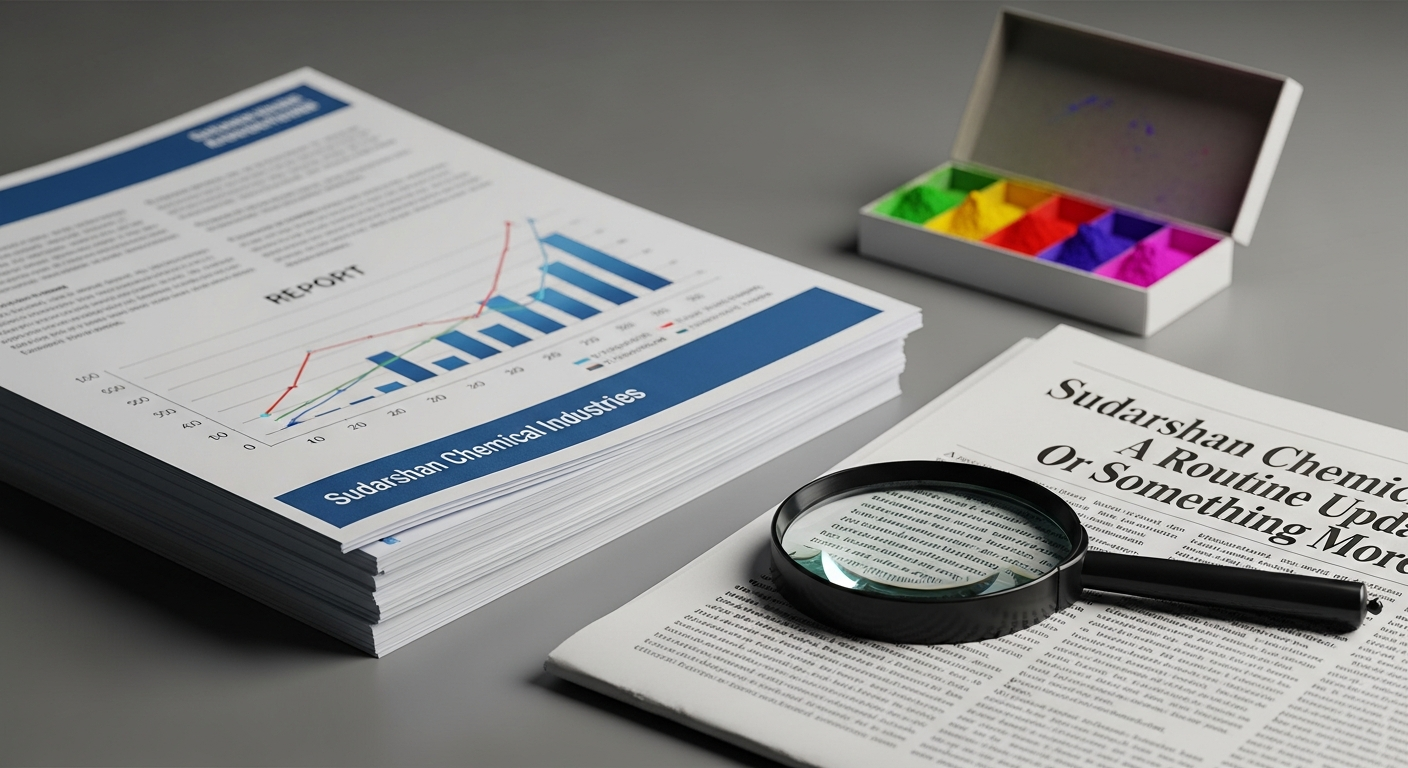 Sudarshan Chemical Industries: A Routine Update, or Something More?