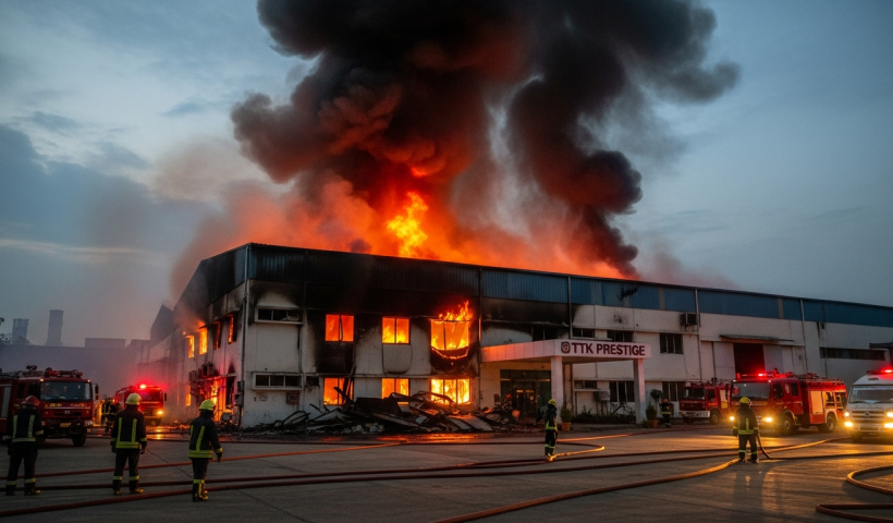 TTK Prestige Factory in Roorkee Hit by Fire, Operations Disrupted