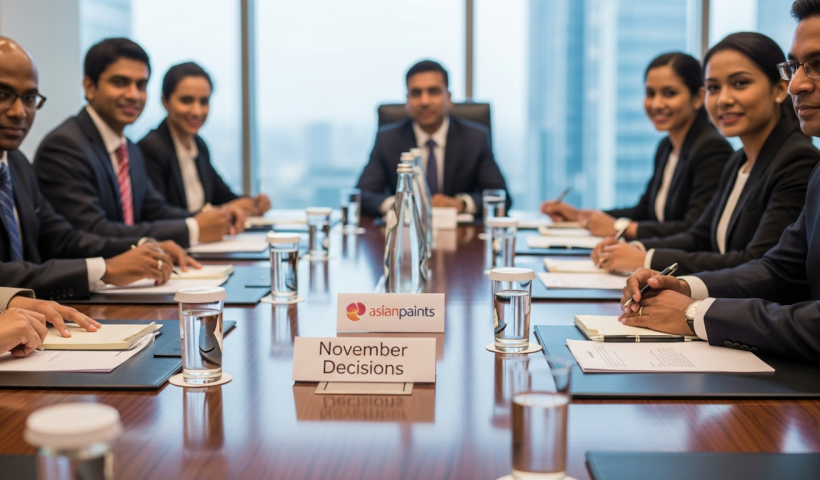 Asian Paints Holds Board Meeting: A Look at November's Decisions
