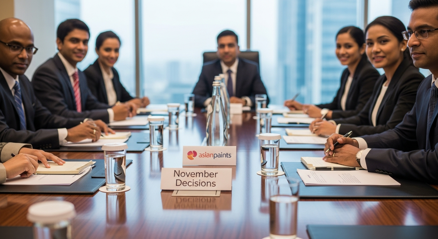 Asian Paints Holds Board Meeting: A Look at November's Decisions
