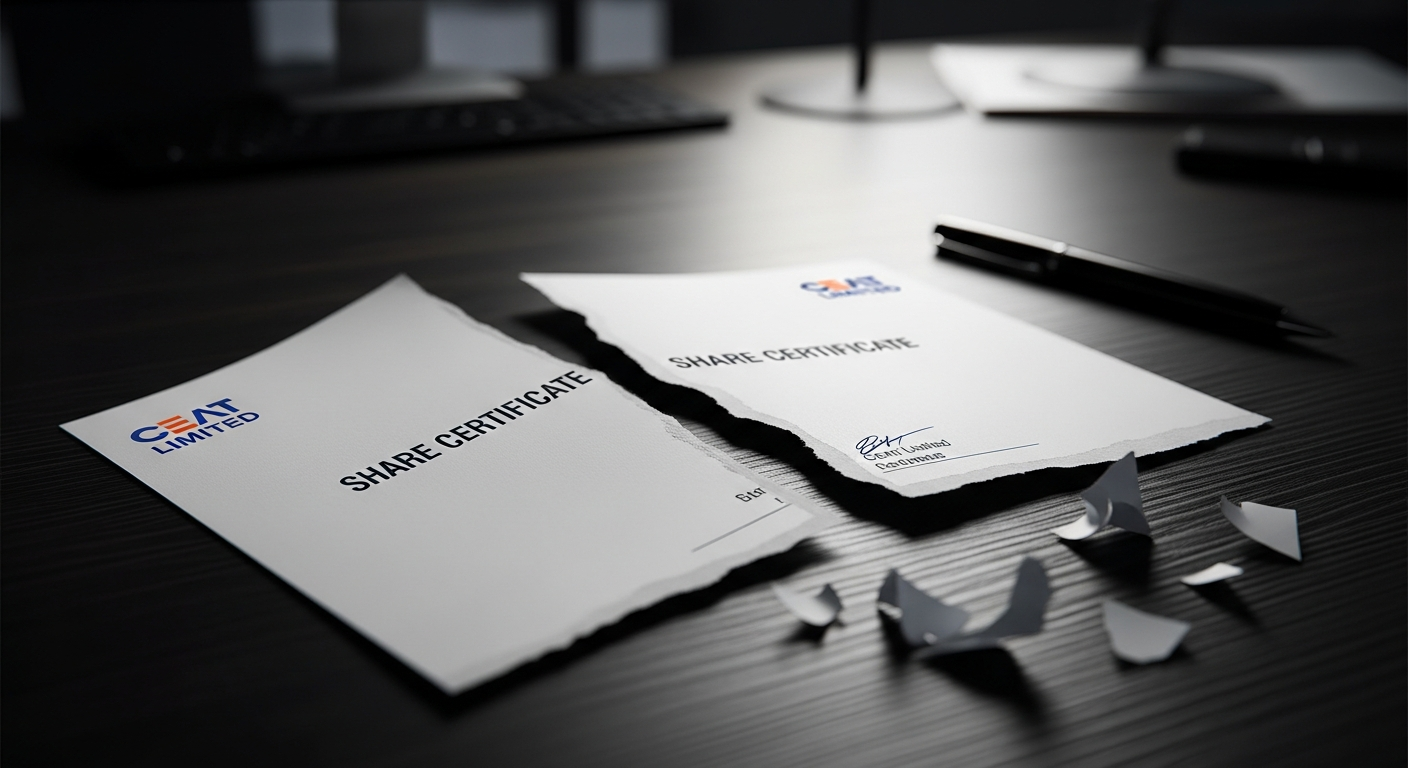 CEAT Limited Reports Loss of Share Certificates