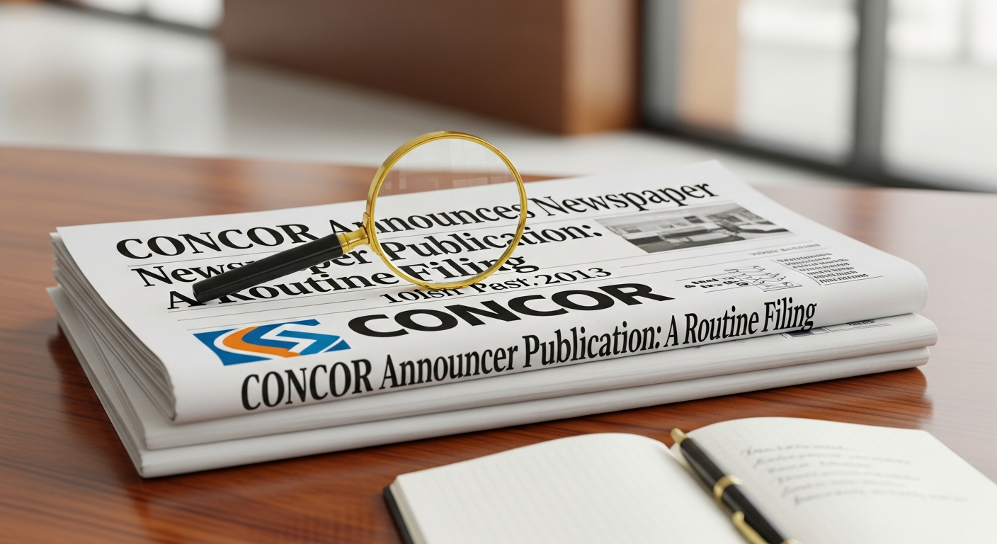 CONCOR Announces Newspaper Publication: A Routine Filing