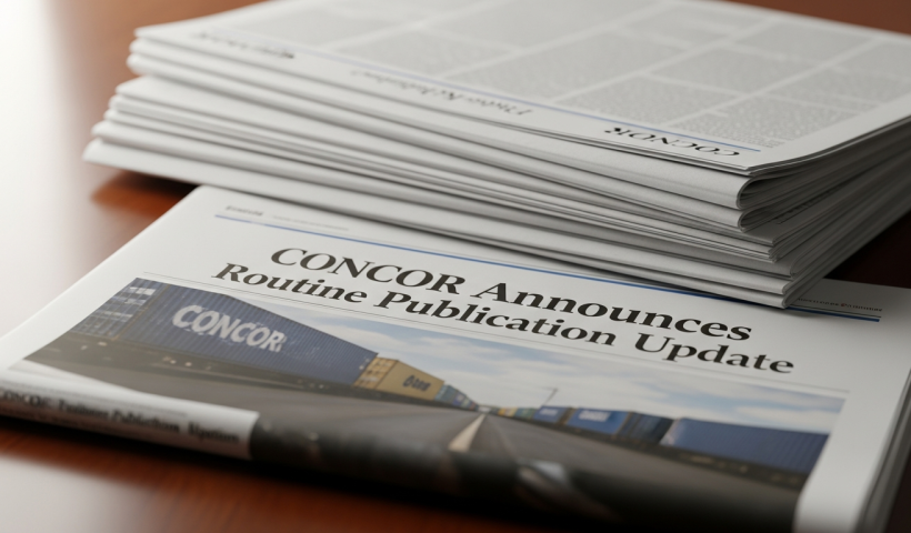 CONCOR Announces Newspaper Publication: A Routine Update