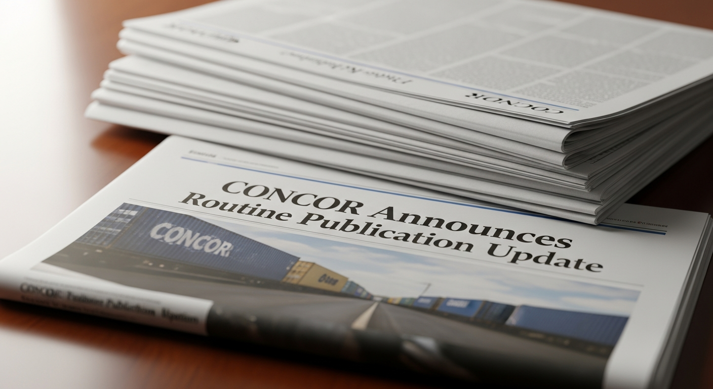CONCOR Announces Newspaper Publication: A Routine Update