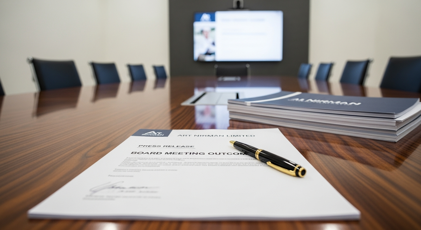 Art Nirman Limited Announces Board Meeting Outcome