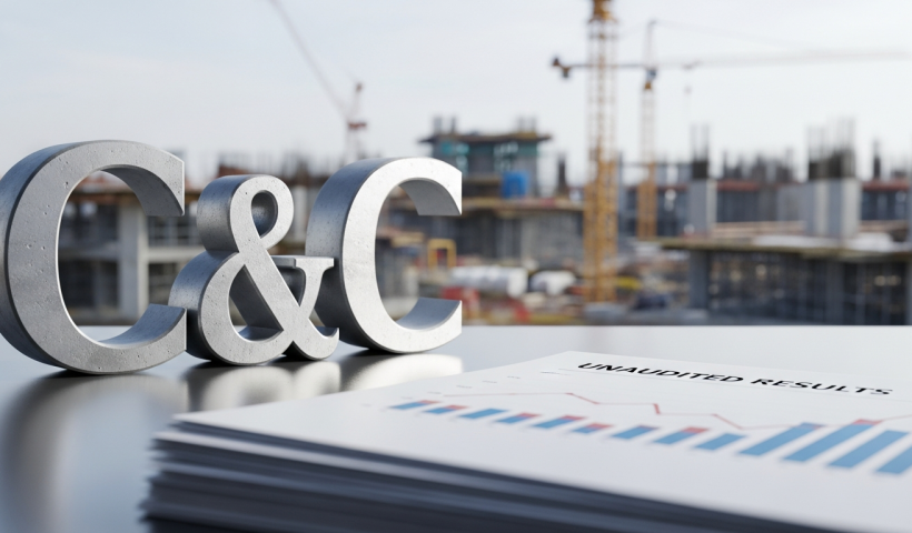 C & C Constructions: Unaudited Results Published