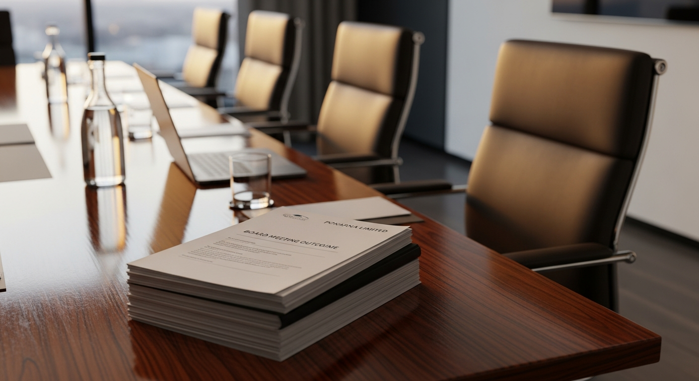 Pokarna Limited Announces Board Meeting Outcome
