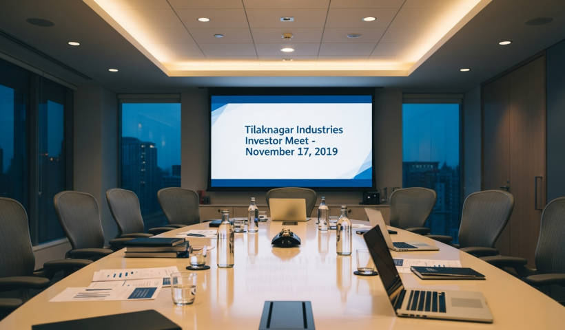Tilaknagar Industries Announces Investor Meet: November 17, 2019