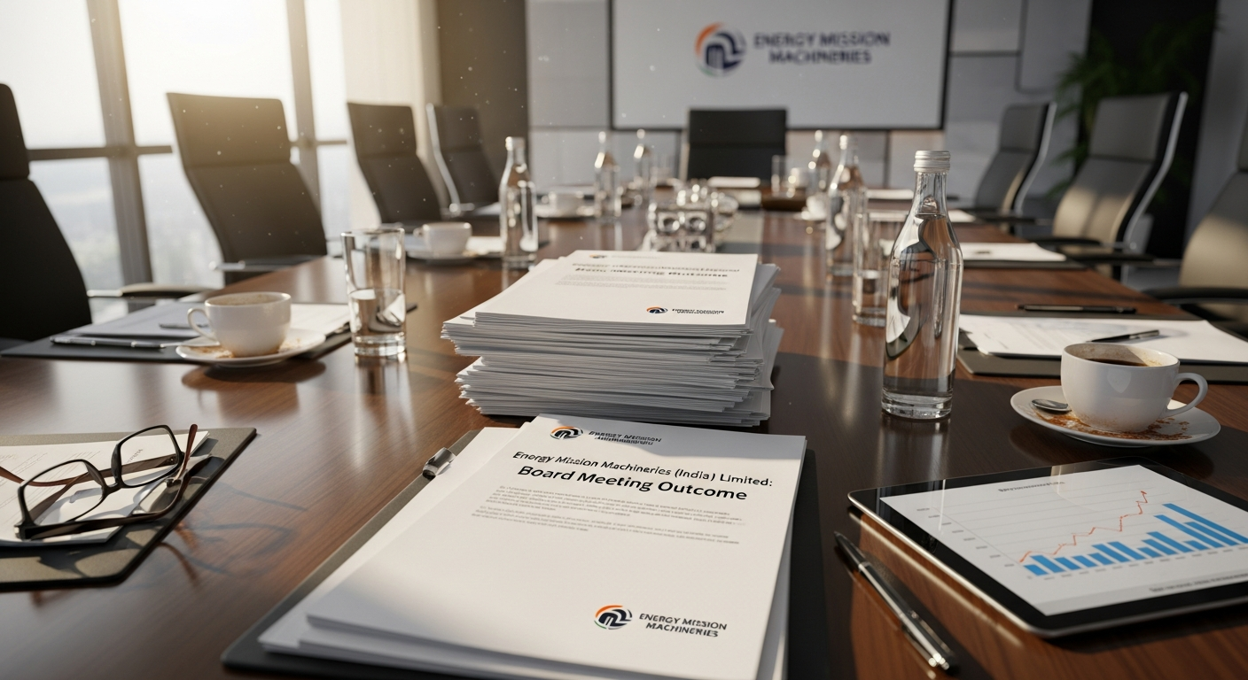 Energy Mission Machineries (India) Limited: Board Meeting Outcome