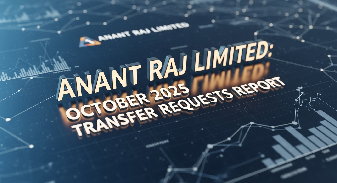 Anant Raj Limited: October 2025 Transfer Requests Report