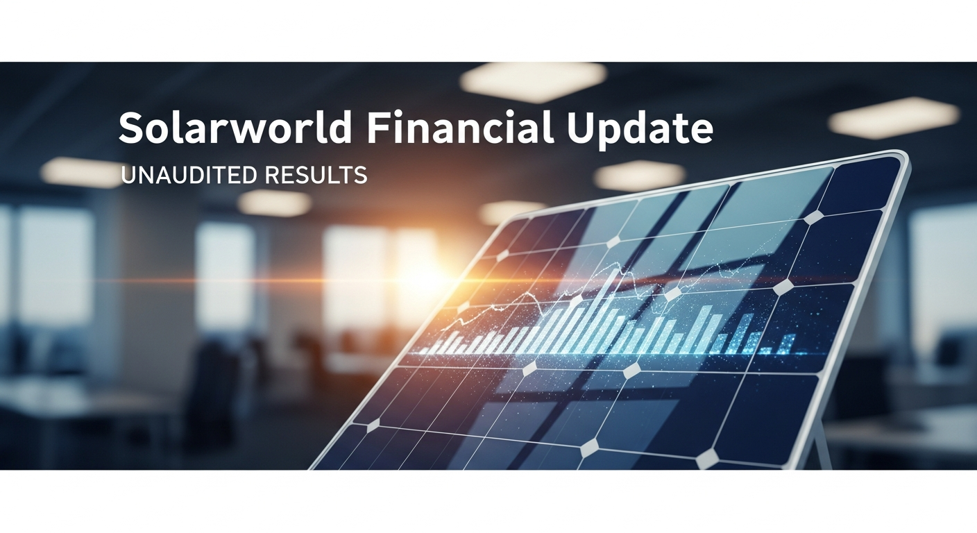 Solarworld's Financial Update: A Press Release on Unaudited Results
