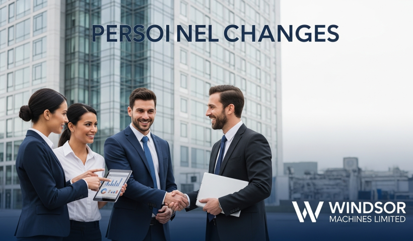 Windsor Machines Limited Announces Personnel Changes