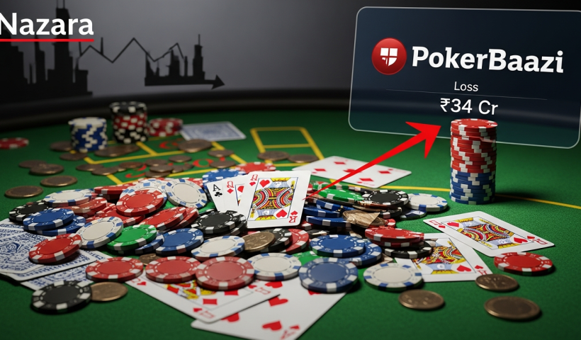 PokerBaazi Fallout Drags Nazara To INR 34 Cr Loss In Q2