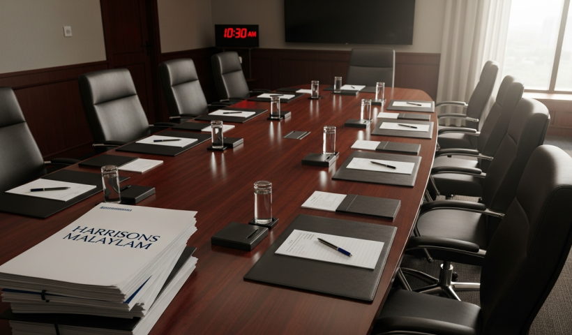 Harrisons Malayalam: Board Comments on Filing Delay