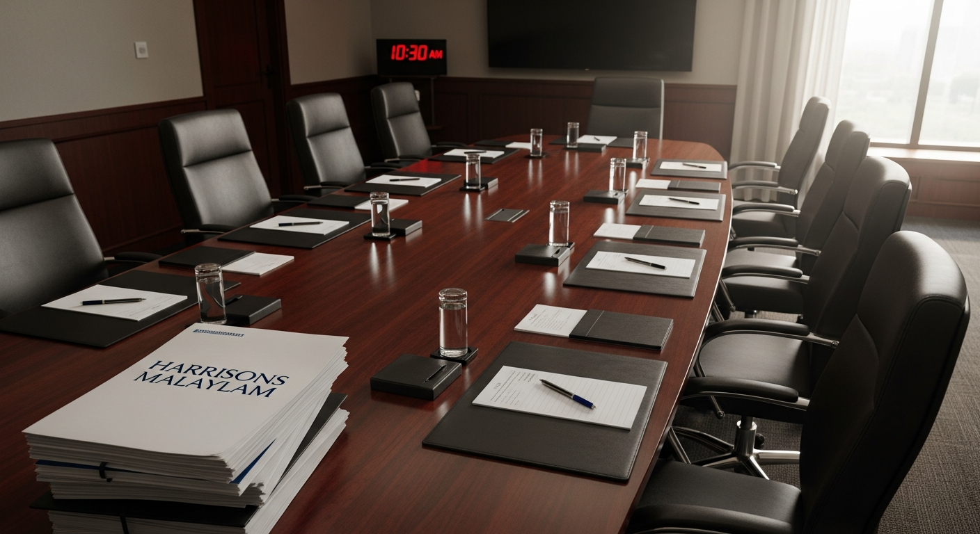 Harrisons Malayalam: Board Comments on Filing Delay