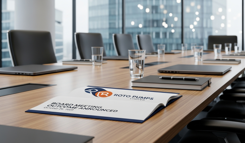 Roto Pumps Limited: Board Meeting Outcome Announced