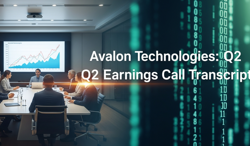 Avalon Technologies: Q2 Earnings Call Transcript Released
