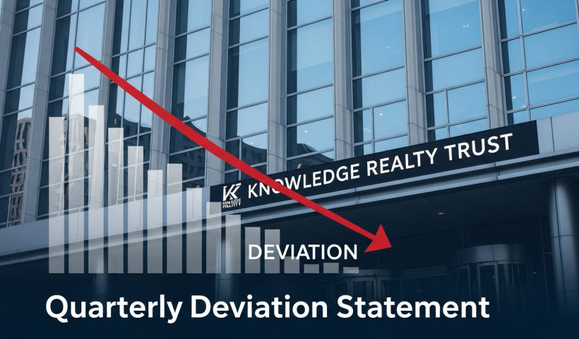 Knowledge Realty Trust Submits Quarterly Deviation Statement