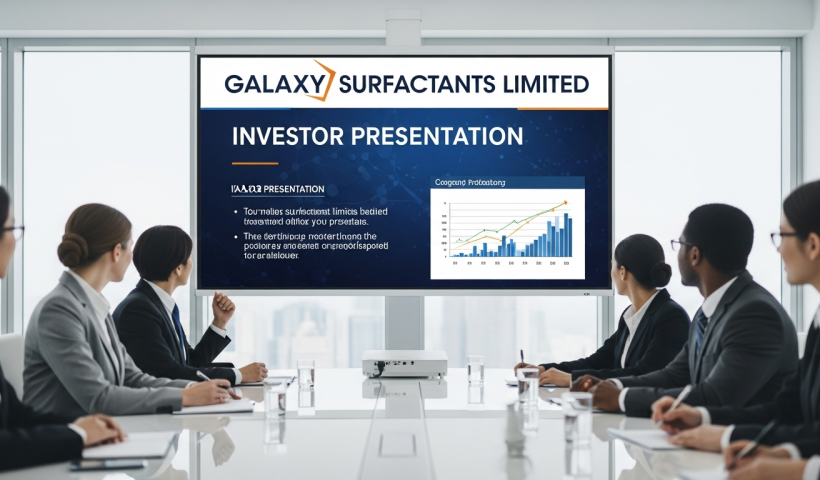 Galaxy Surfactants Limited: Investor Presentation Announced