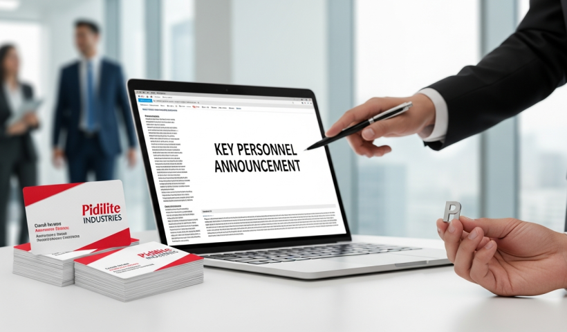 Pidilite Industries Announces Changes in Key Personnel