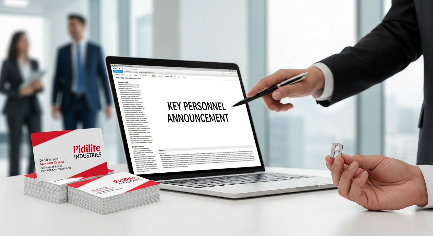 Pidilite Industries Announces Changes in Key Personnel