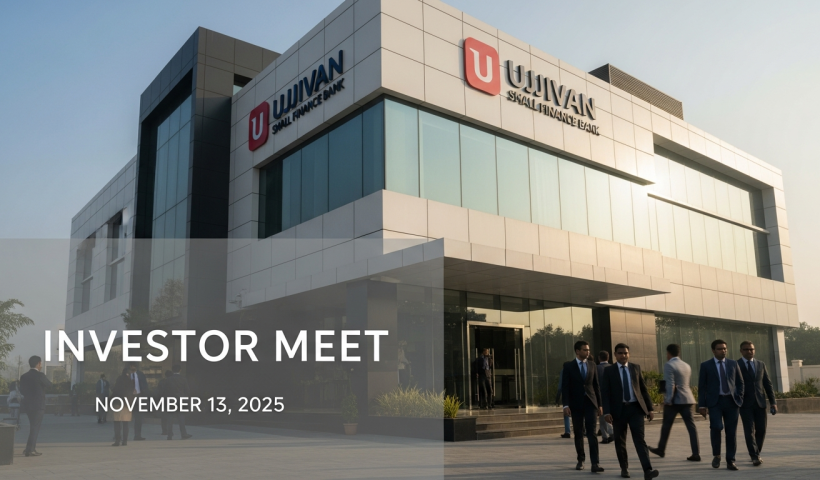 Ujjivan Small Finance Bank Schedules Investor Meet for November 13, 2025