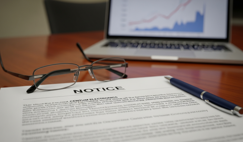 Centum Electronics' Filing: A Quick Look at the Notice