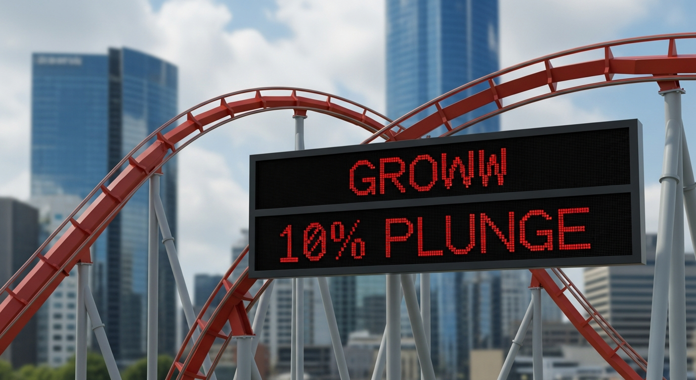 Groww's Rollercoaster: Shares Plunge 10% After Post-Listing Surge