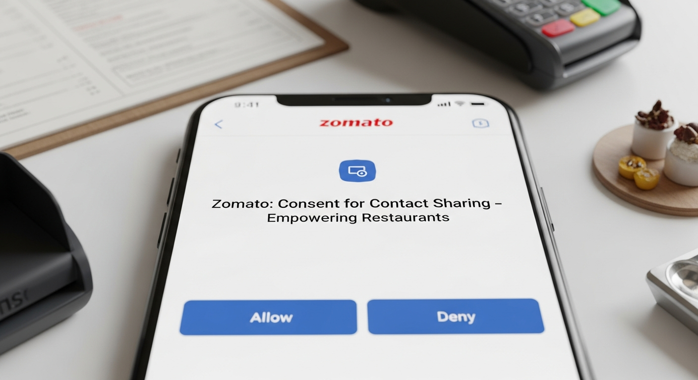 Zomato's Data Shift: Consent-Based Contact Sharing for Restaurants