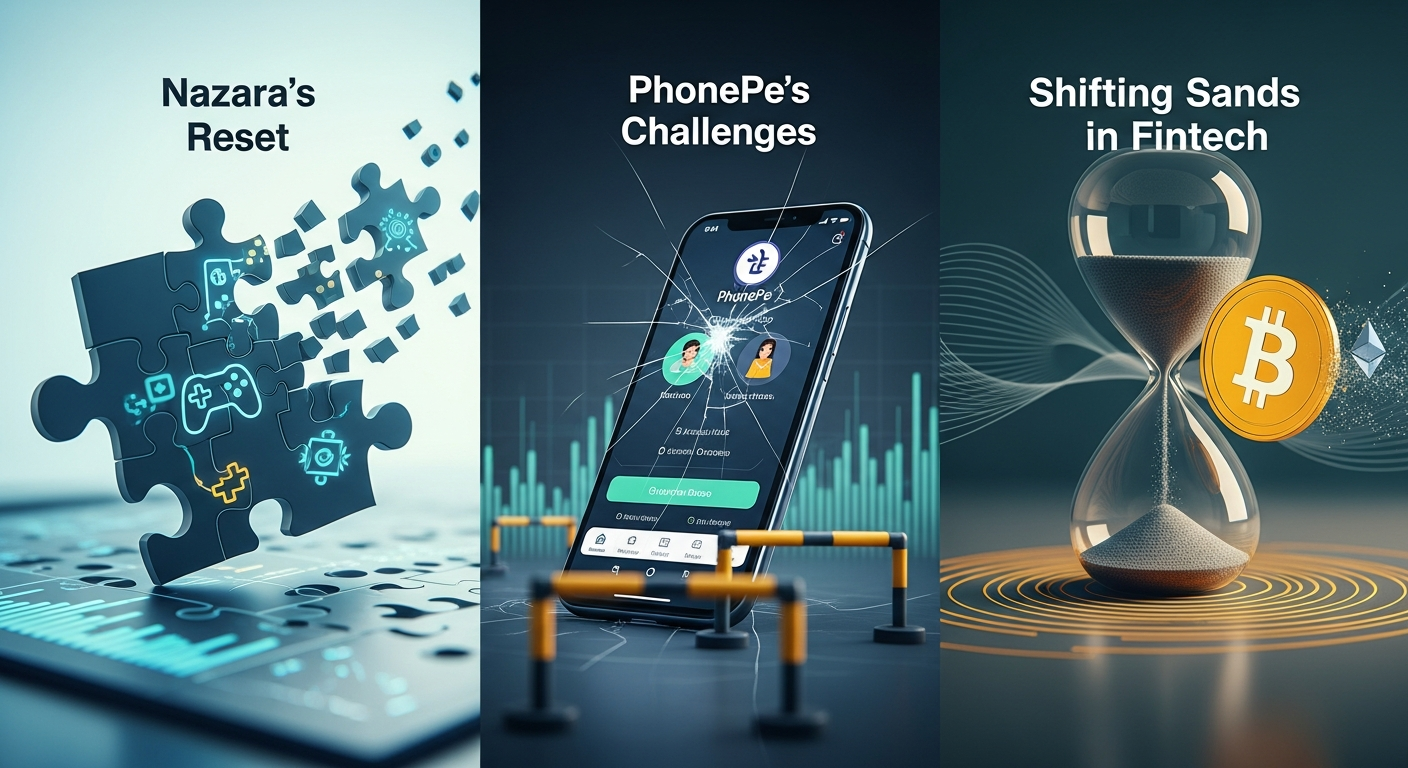 Nazara's Reset, PhonePe's Challenges, and Shifting Sands in Fintech