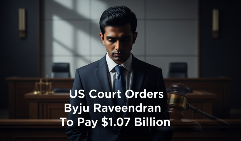 BYJU’S Saga: US Court Orders Byju Raveendran To Pay $1.07 Billion
