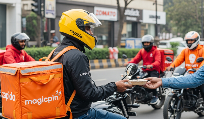 Rapido Teams Up with magicpin to Challenge Zomato, Swiggy in Food Delivery