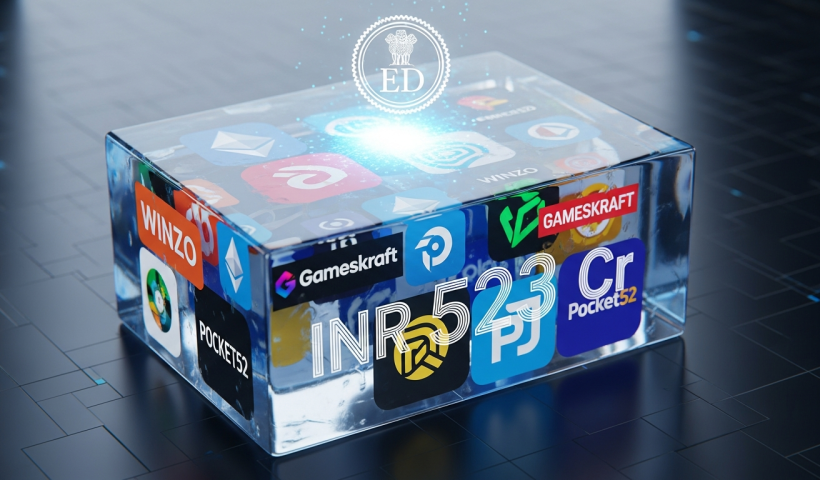 ED Freezes INR 523 Cr Assets Linked to WinZO, Gameskraft & Pocket52