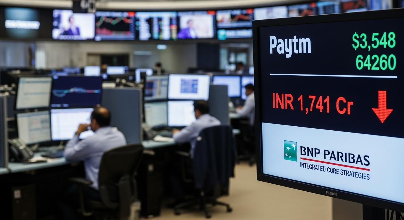 BNP Paribas & Integrated Core Strategies Sell Paytm Shares Worth INR 1,741 Cr