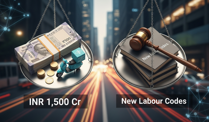 New Labour Codes Could Add INR 1,500 Cr Burden on Gig Platforms