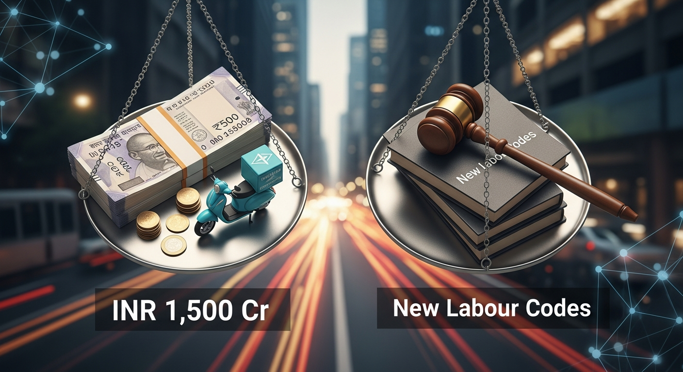 New Labour Codes Could Add INR 1,500 Cr Burden on Gig Platforms
