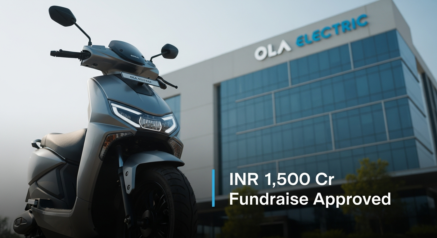 Ola Electric Secures INR 1,500 Cr Fundraise Approval from Shareholders