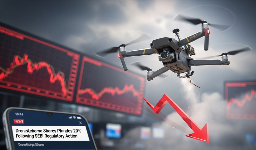 DroneAcharya Shares Plunge 20% Following SEBI Regulatory Action